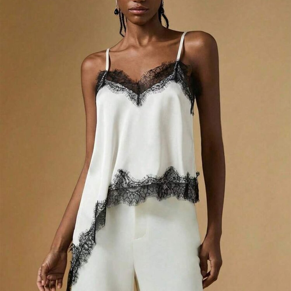 Lace Asymetrical Top